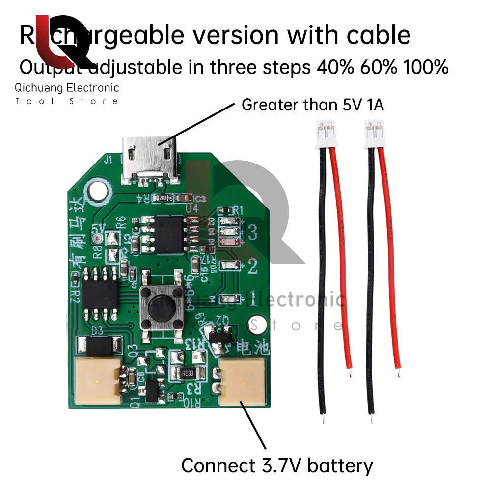 USB-Typ-C-Aufladung kleine Lüfterplatine-Steuerplatine Motherboard Hand kleiner Tisch ventilator mobiler Universal platine 5V 1A