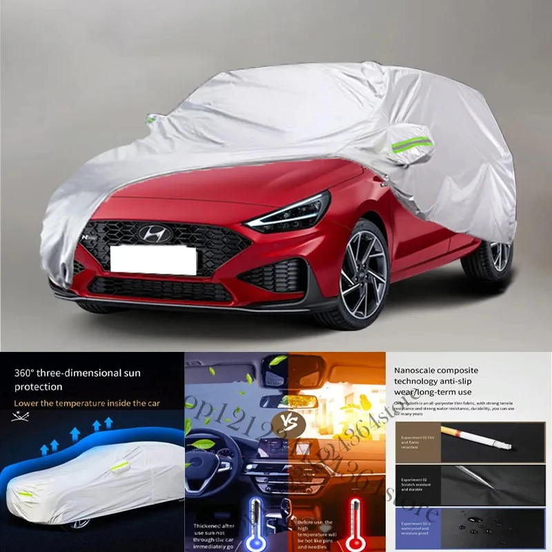 

For Hyundai-I30-Auto Anti snow Anti dust Anti-uv Anti peeling paint And Anti Rainwater 210t Car cover protection