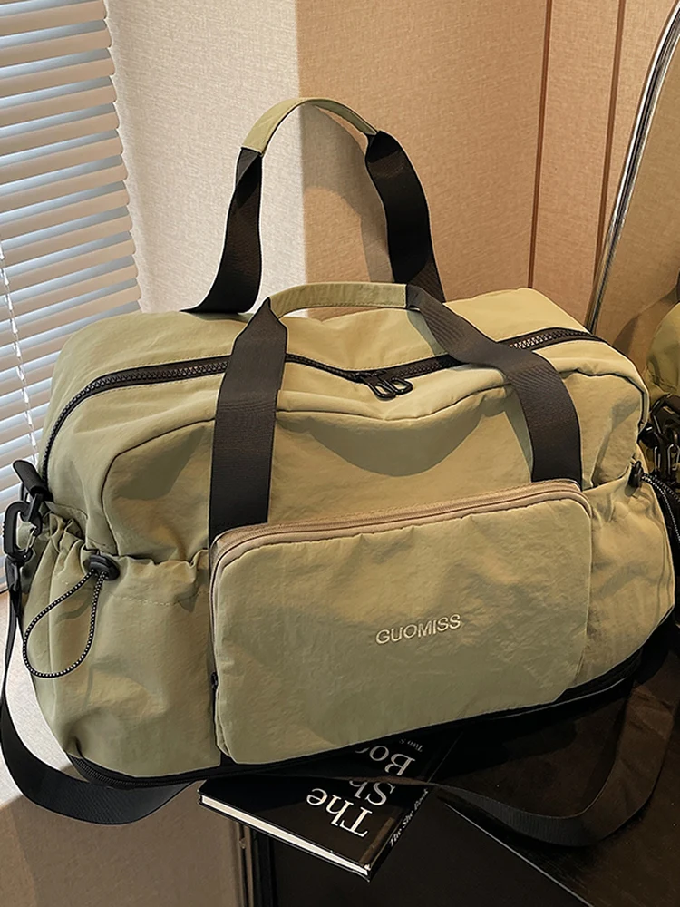 foldable-travel-bag-women's-short-trip-fashion-large-capacity-business-hand-luggage-bag-wet-and-dry-separation-sports-fitness