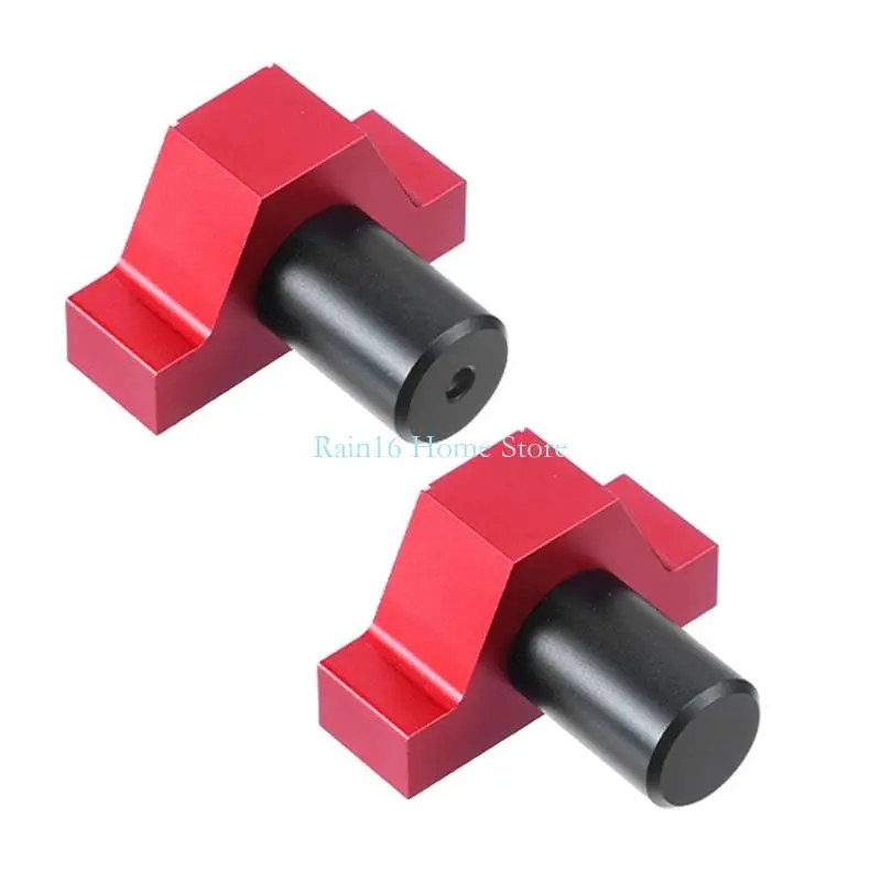 

02DB Nonslip Benches Dog Clamps Aluminum Table Stops Table Mount Clamps Woodworking Table Limit Block