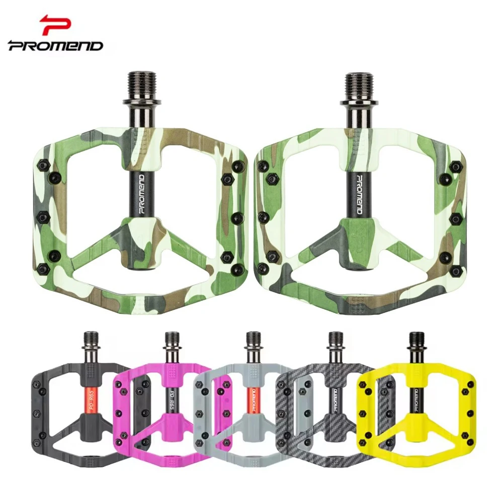 

PROMEND Nylon Bicycle Pedals 3 Bearings Ultralight Anti-sli Wide Pedals For BMX MTB Road Bike Pedal Sealed Bearing Bike Pedals