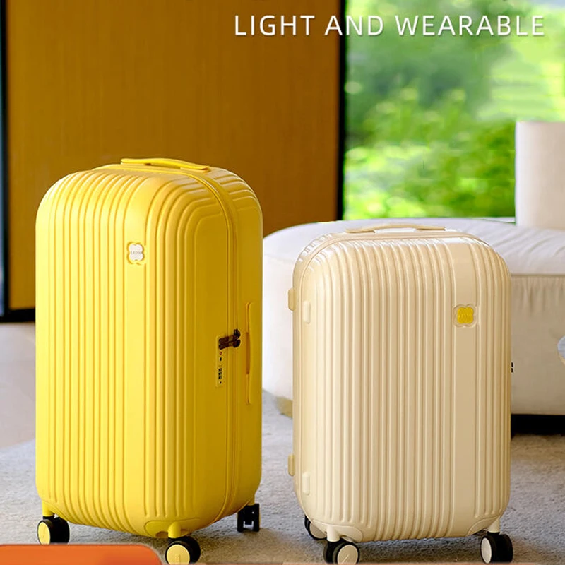 New trolley case 24 inch female luggage Ultra-light zipper password suitcase Small boarding suitcase Male 20