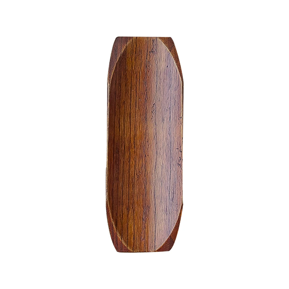 

1Pcs Wooden Dessert Plate Eco-Friendly Natural Color Tray for Sushi Dumplings Napkin Holder Serving Napkin Holder