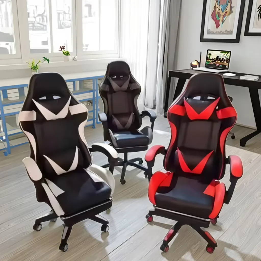 

Wholesale Gaming Chair White Cheaper Video Game Chair Manufacturers High Back Ergonomic Computer Racing Office Chairpromote sale