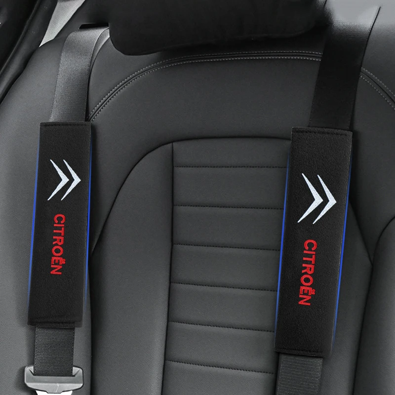 مقعد السيارة حزام الكتف غطاء بطانة حماية اكسسوارات السيارات لسيتروين C1 C2 C3 C4 C5 C6 C8 C4L DS3 DS4 DS5LS DS6
