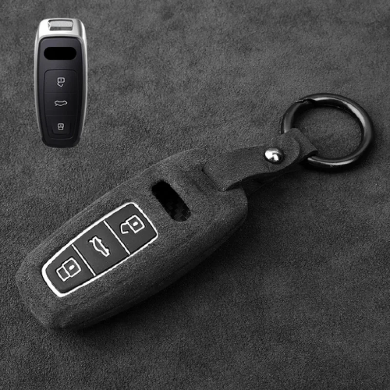 

Замшевый силиконовый чехол для автомобильного ключа A + для Audi Q7 Q8 A3 A6 A7 A8 S3 S6 S8 S7