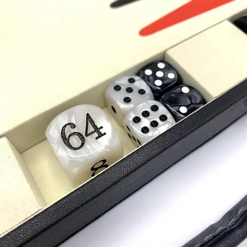 Backgammon Game Dice Family Interaction Board Game Game Dice Combo Acrylic Doubling Dice For Friend Gatherings Parties Traveling