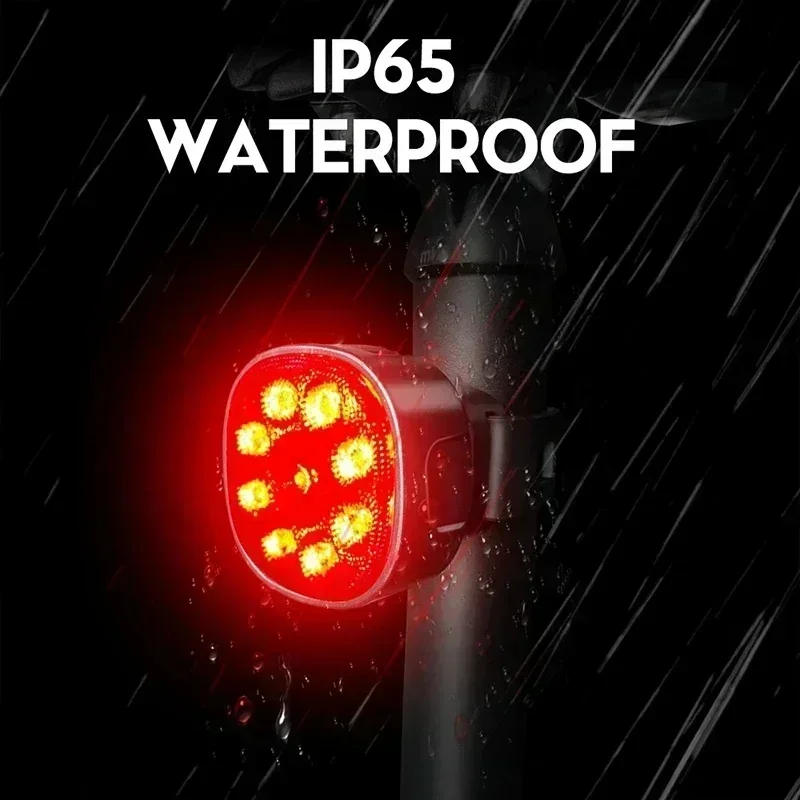 BUCKLOS دراجة الضوء الخلفي الدراجة الجبهة ضوء USB شحن Led الجبلية الدراجات مصباح يدوي دراجة مصباح مقاوم للماء الذيل ضوء #2