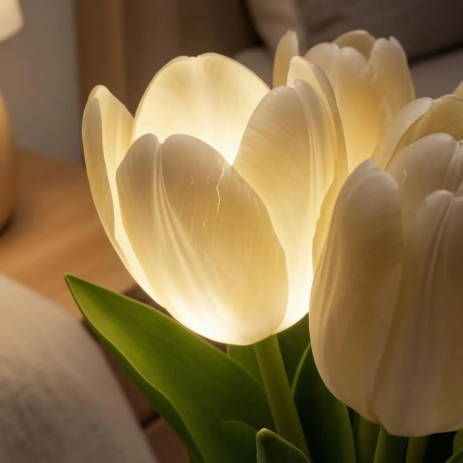Floral Bouquet Lamp Warm LED Lighting Floral Bouquet Green Home Decor