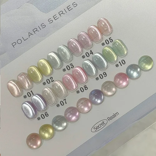 Imagen 1 del producto MIANEL 12ML Esmalte de Uñas de Verano Efecto Ojo de Gato Polaris, Popular Esmalte Magnético de Uñas con Efecto Ojo de Gato y Bombilla Pequeña, 1-10 unidades