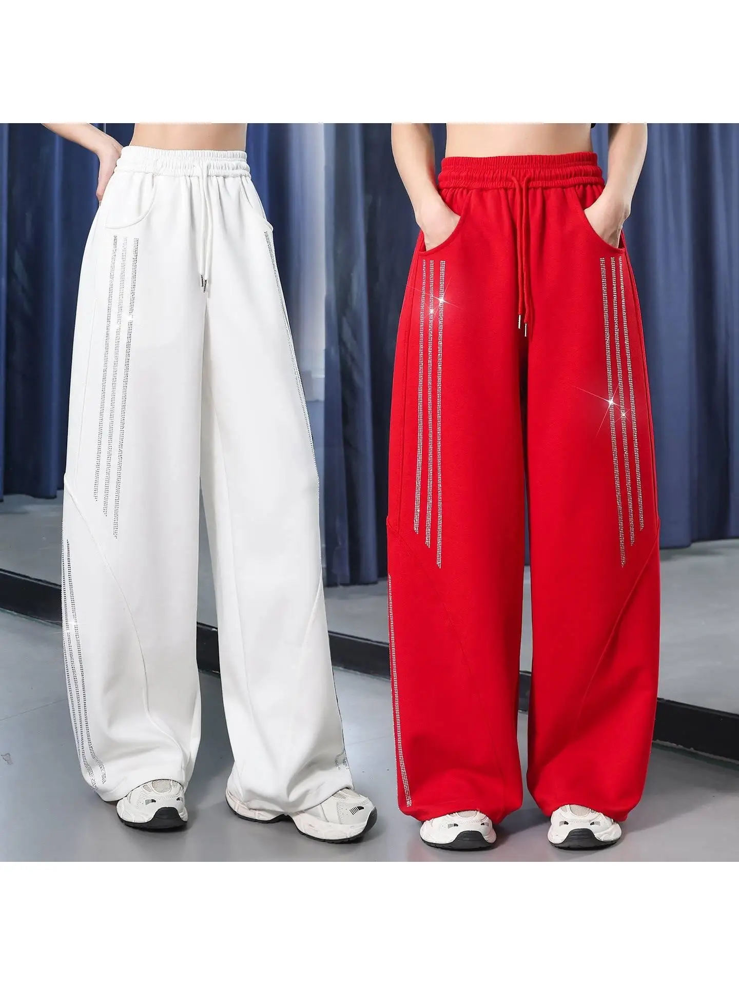 high-waist-loose-casual-pants-smooth-sensation-square-dance-performance-wide-leg-pants-slimming-effect-flexible-fit