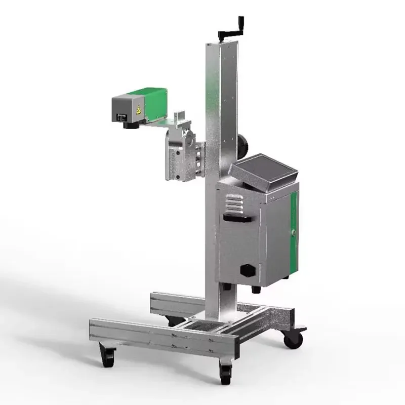 

YAOMATEC 12000mm/s High Precision Automatic Flying Fiber Laser Printer for Food Beverage Cosmetic Hardware Metal Pipe