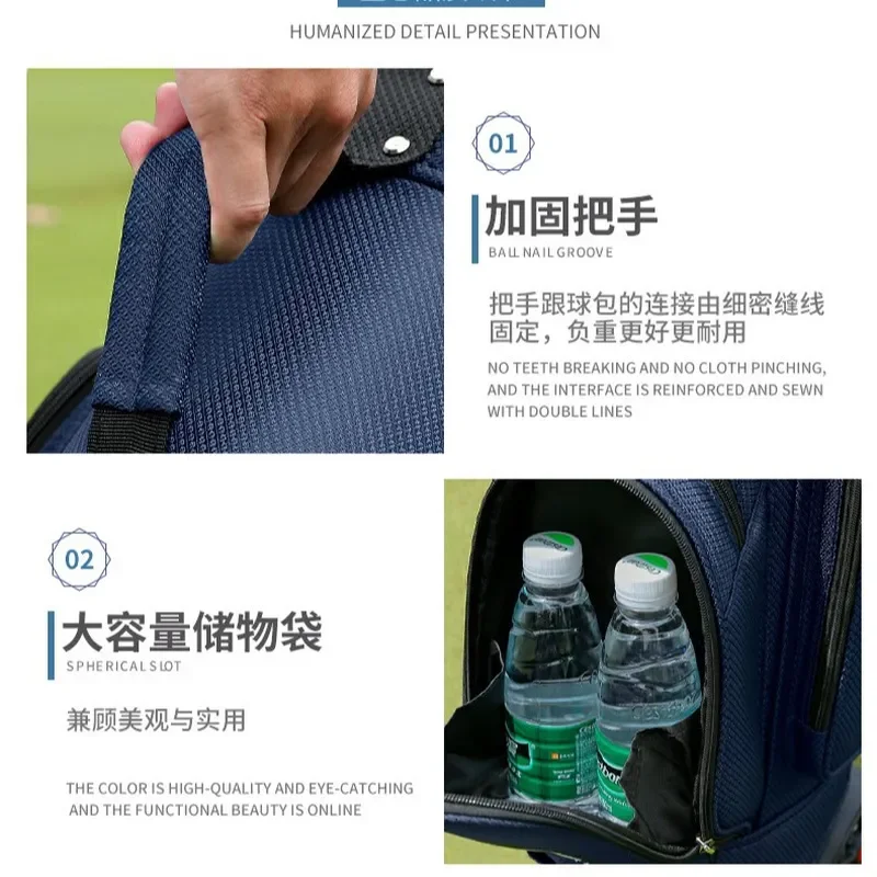 New Multi-pocket Wheel Golf Bag Large Capacity Thickened Air Consignment Bag Golf Club Storage Bag