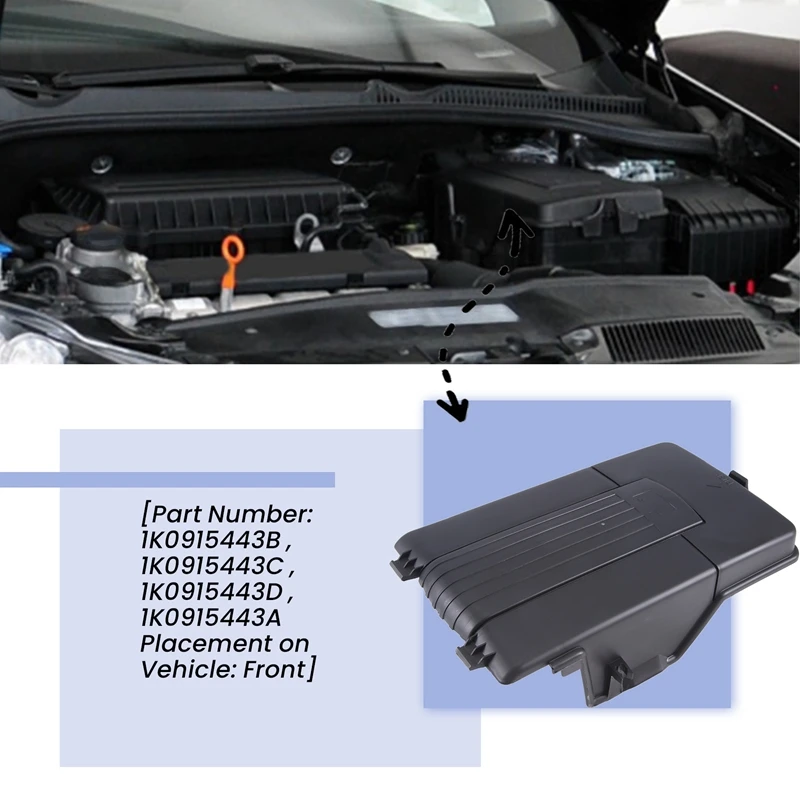 غطاء غطاء علبة البطارية لـ A3 Q3 Golf Mk5 Mk6 لـ B6 Seat-BTFL