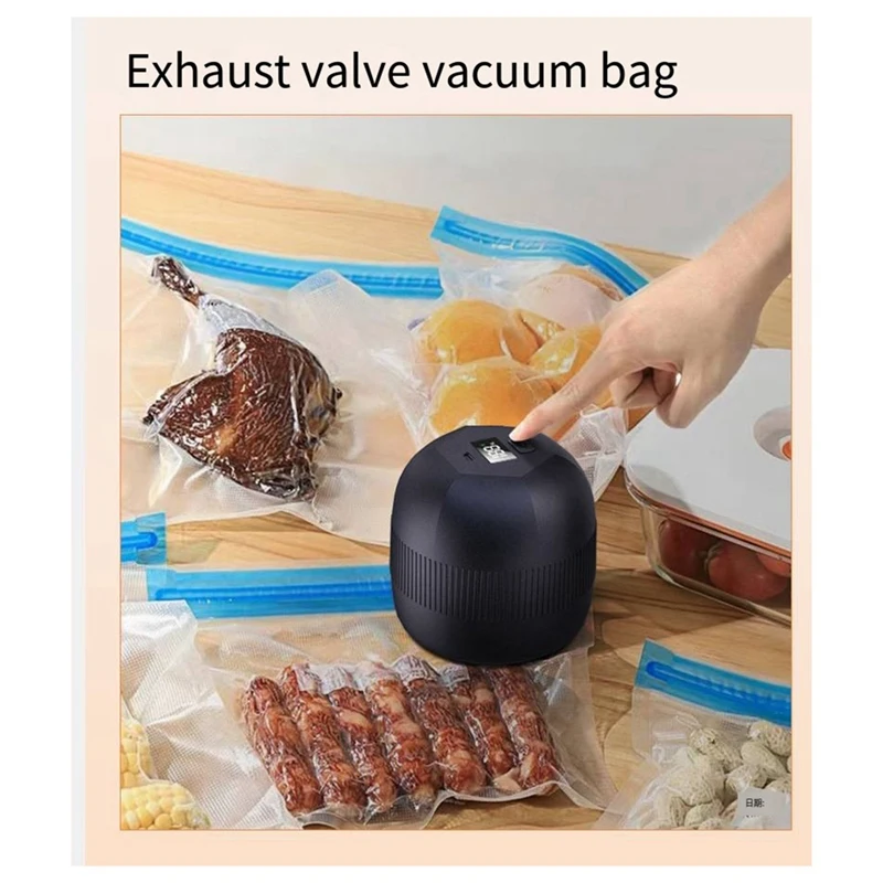 Электрический вакуумный упаковщик для банок Mason с цифровым ЖК-дисплеем, беспроводной вакуумный упаковщик, комплект для банок Mason с широким и обычным ртом