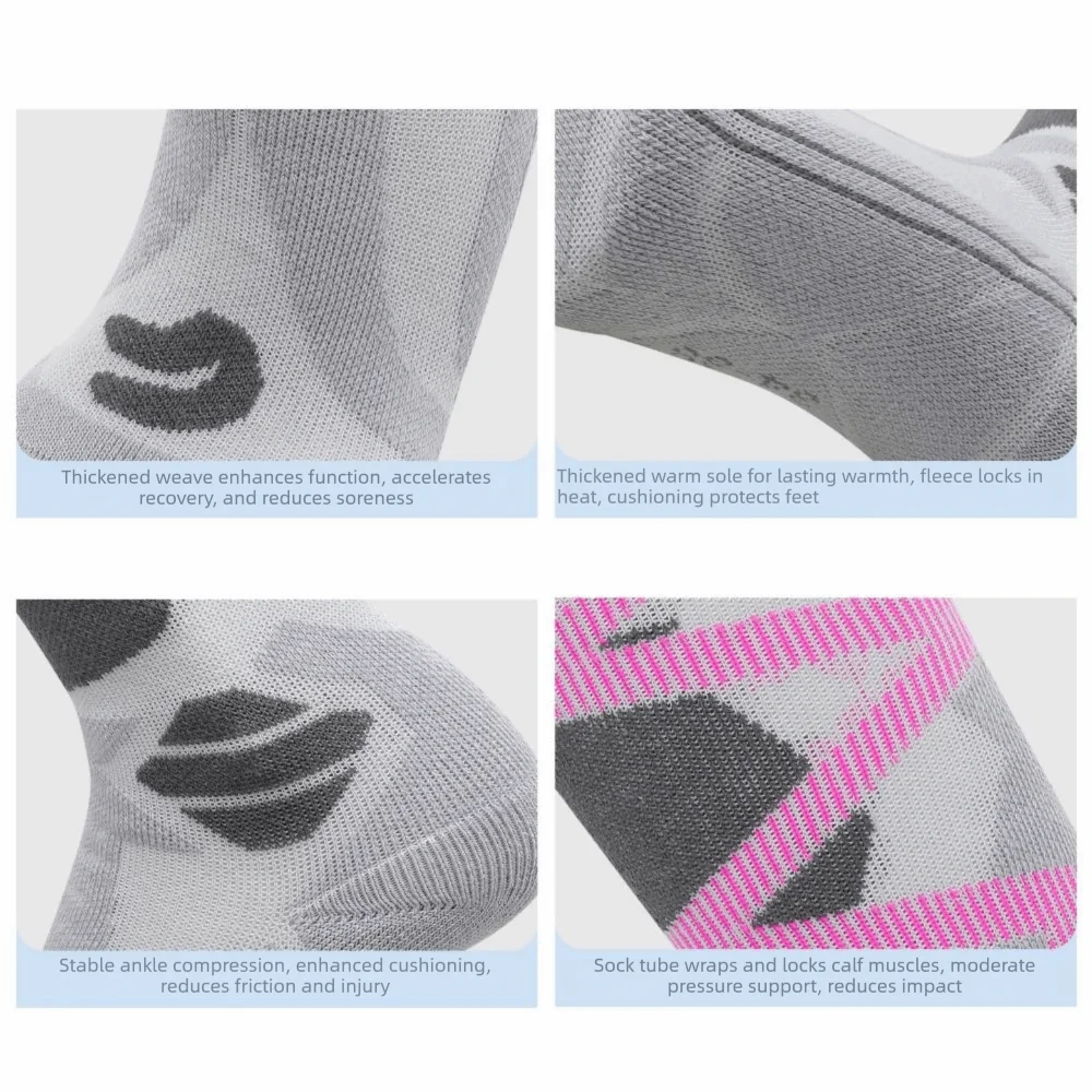 

Поглощающие пот термоносовые носки из мериносовой шерсти, дышащие зимние теплые зимние толстые теплые носки, противоскользящие, впитывающие влагу