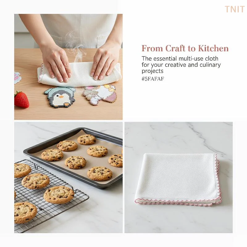 [J] Flash Ironing Cloth Towel Texture Fabric Reusable Adient Perler Beads Baking Cloth Heatproof Mat DIY Handmade Accessories