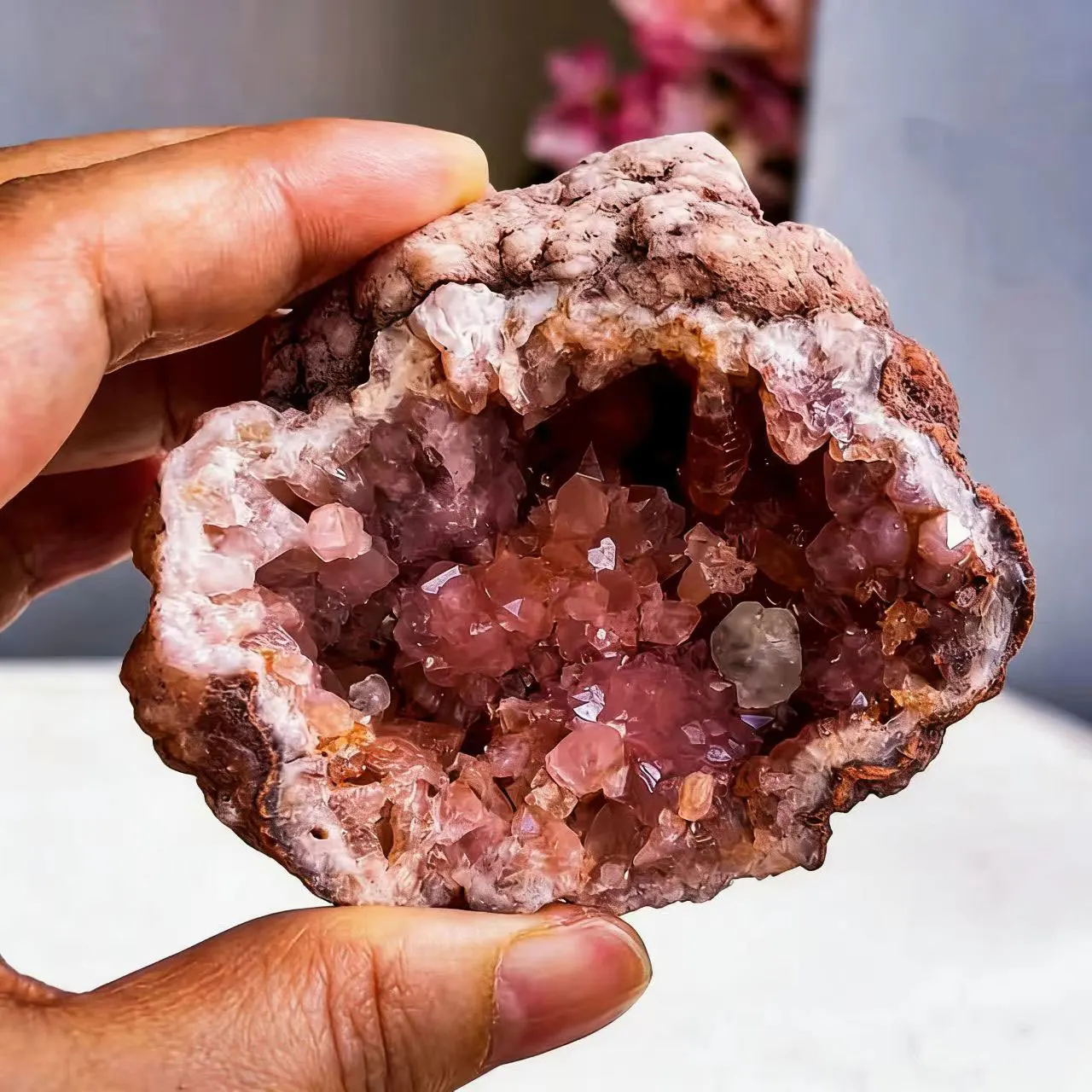 Natural Crystal, Argentine Powder Cave Cluster Bare Stone, Mineral Crystal Specimen Ornament
