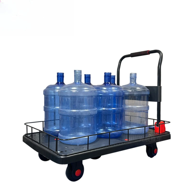 Fence trolley Pull goods Flat truck Truck with guardrail Silent trolley Home folding trailer Small trolley
