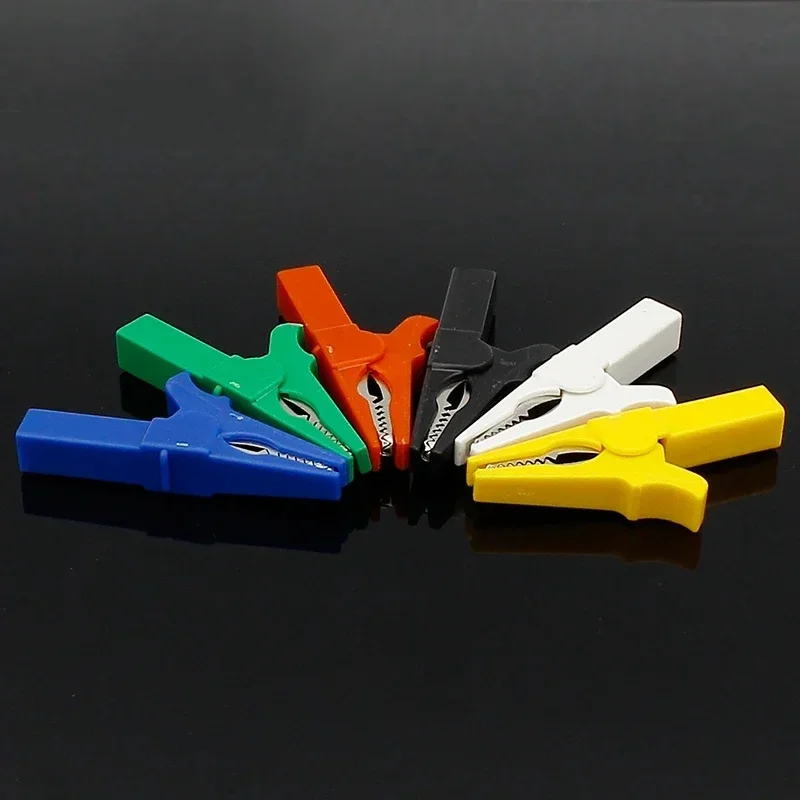 6/12PCS Heavy Duty Alligator Clips Full Insulated Safe Crocodile Clips with 4mm Banana Jack Socket for Electrical Test