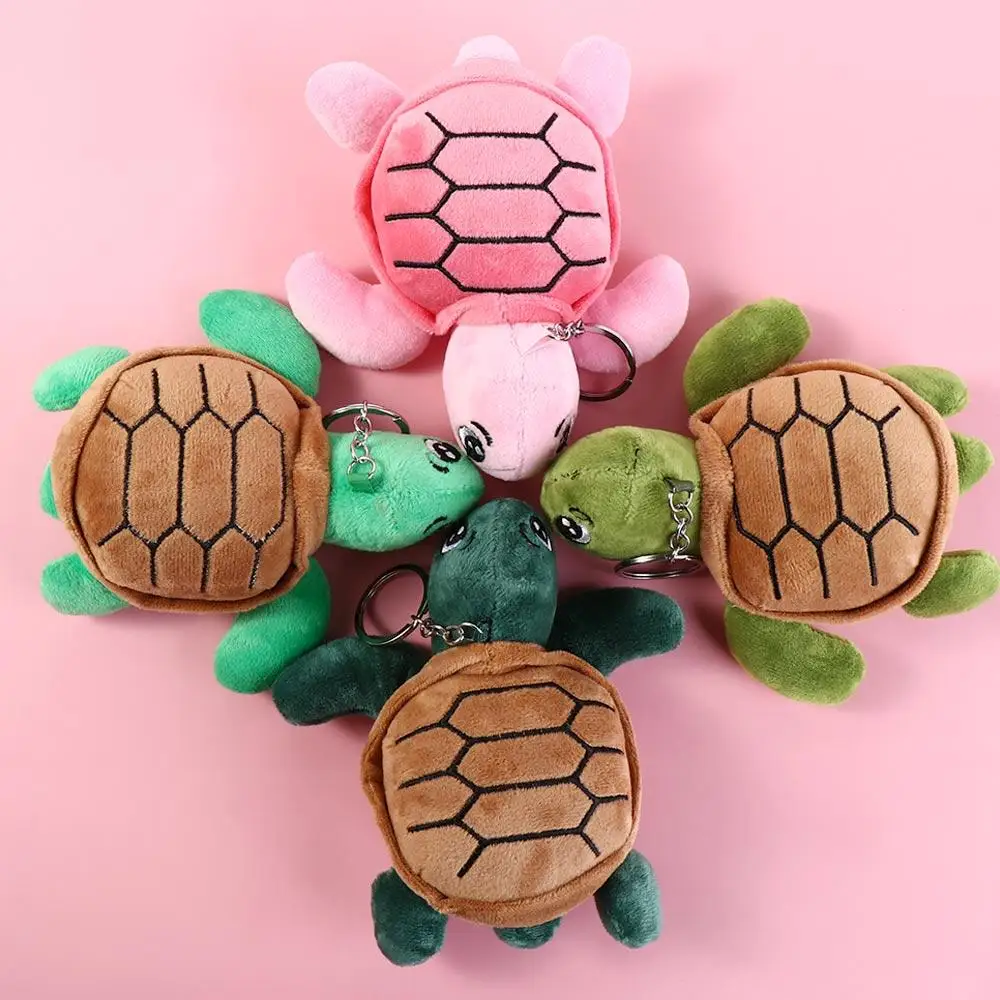 Toys Key Chain Bag Decor Soft Animal Plush Tortoise Dolls Tortoise Plush Pendant Turtle Plush Keyring Cute Turtle Keychain