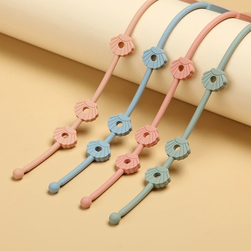 N80C Baby Pacifier Organize Chain Silicone Chain Strap Pacifiers Chain Nipple Holder