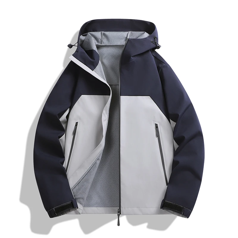 

Fashion Casual Style Waterproof Wind-Resistant Outdoor Jacket High Quality Breathable Comfortable Men Clothing With Hood Coat