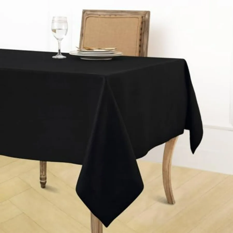 

Linen Black Tablecloth 60 x 156 Inch 100 Pure Linen Rectangular Tablecloth Machine Washable for Easter Fete