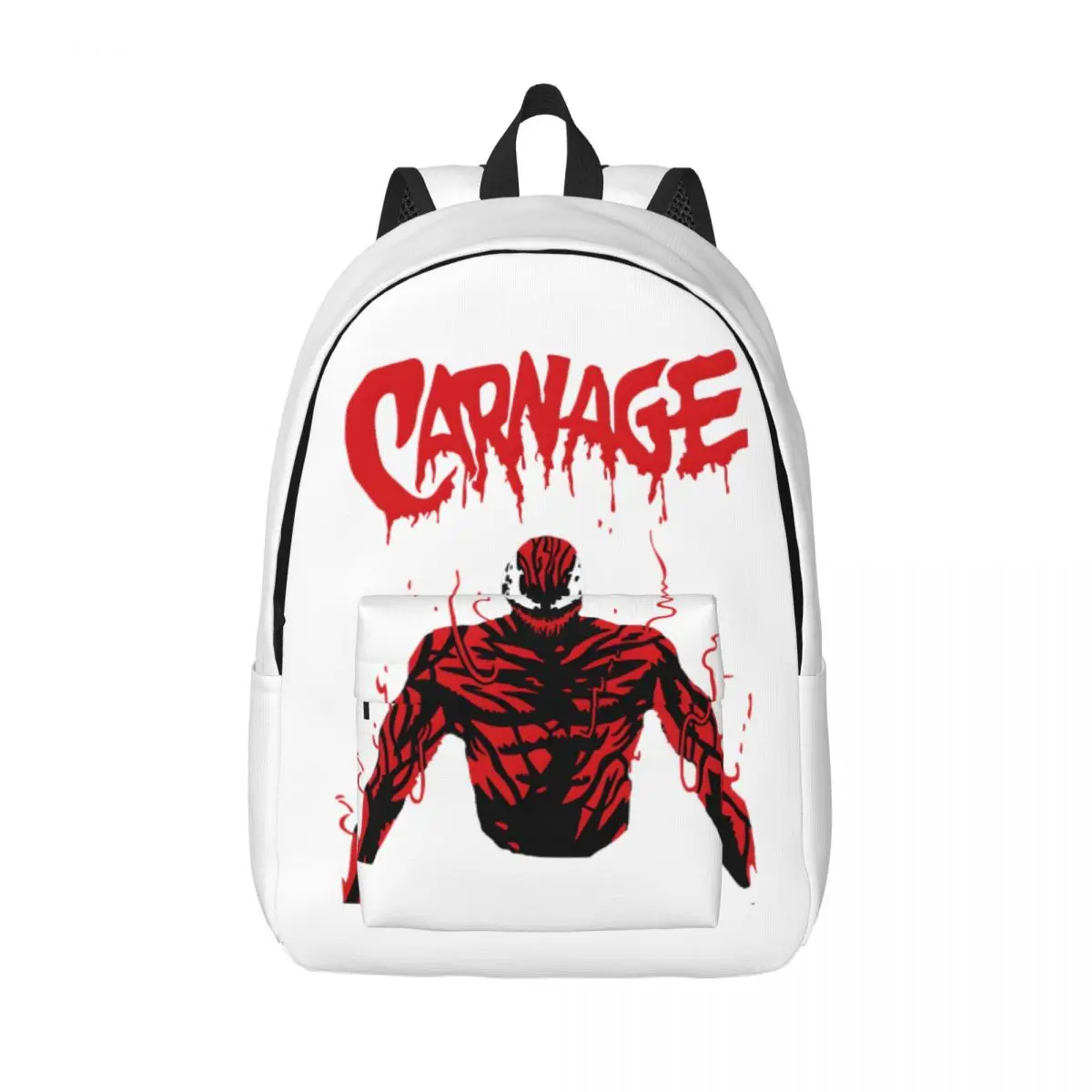 Adjustable Strap Carnage Rucksack For Work Multi Compartment Marvel Spider-Man Girl Kid Handbag Birthday Gift