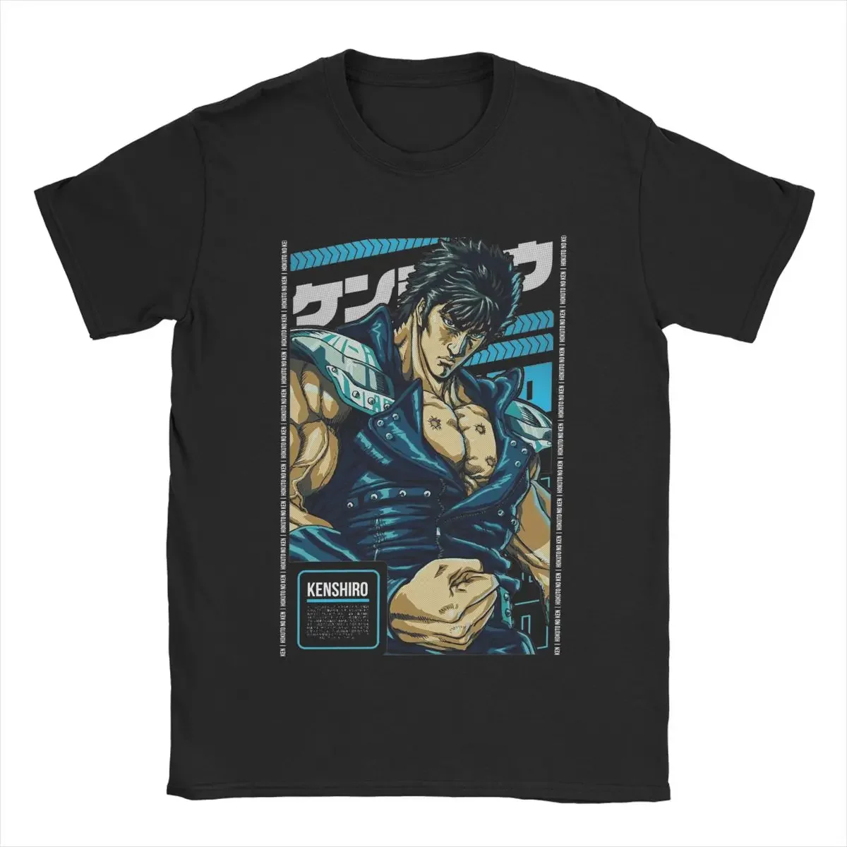 Kenshiro Hokuto No Ken Anime T Shirts Men Cotton Fashion for Male T-Shirt Crew Neck Tees Short Sleeve Clothing Gift