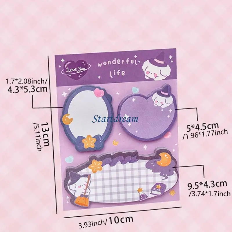 Sticky Notes Memo Pad Small Notepads Reminder on Notebook Journal Planner Book K92C