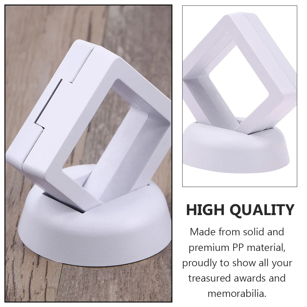 

5 Pcs Display St Commemorative Coin Display St Rack PP Plastic Storage ganizer for Square Case Holder Collect Frame