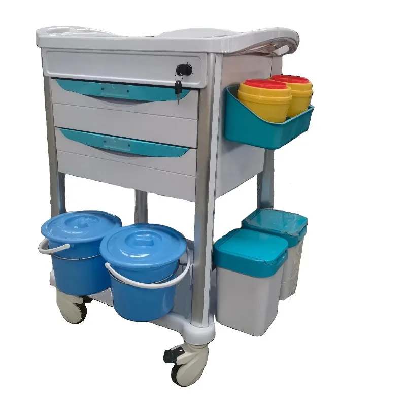 

Больничная тележка АБС-пластик Аварийная тележка Тележка для лекарств из АБС-пластика Медицинская тележка Тележка для аварийной обработки