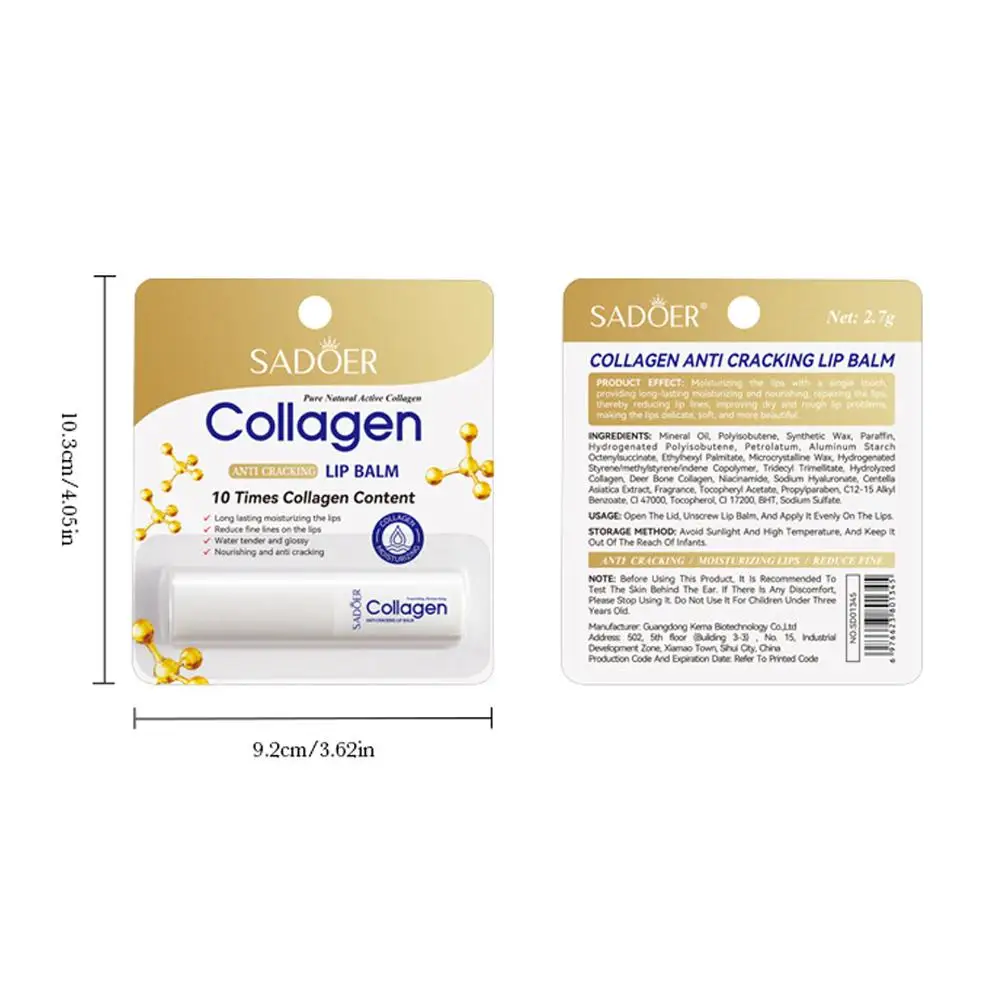 New Collagen Anti-Cracking Lip Balm for Anti-cracking Long Lasting Moisturizing The Lip Exfoliates To Keep You Smooth and Supple