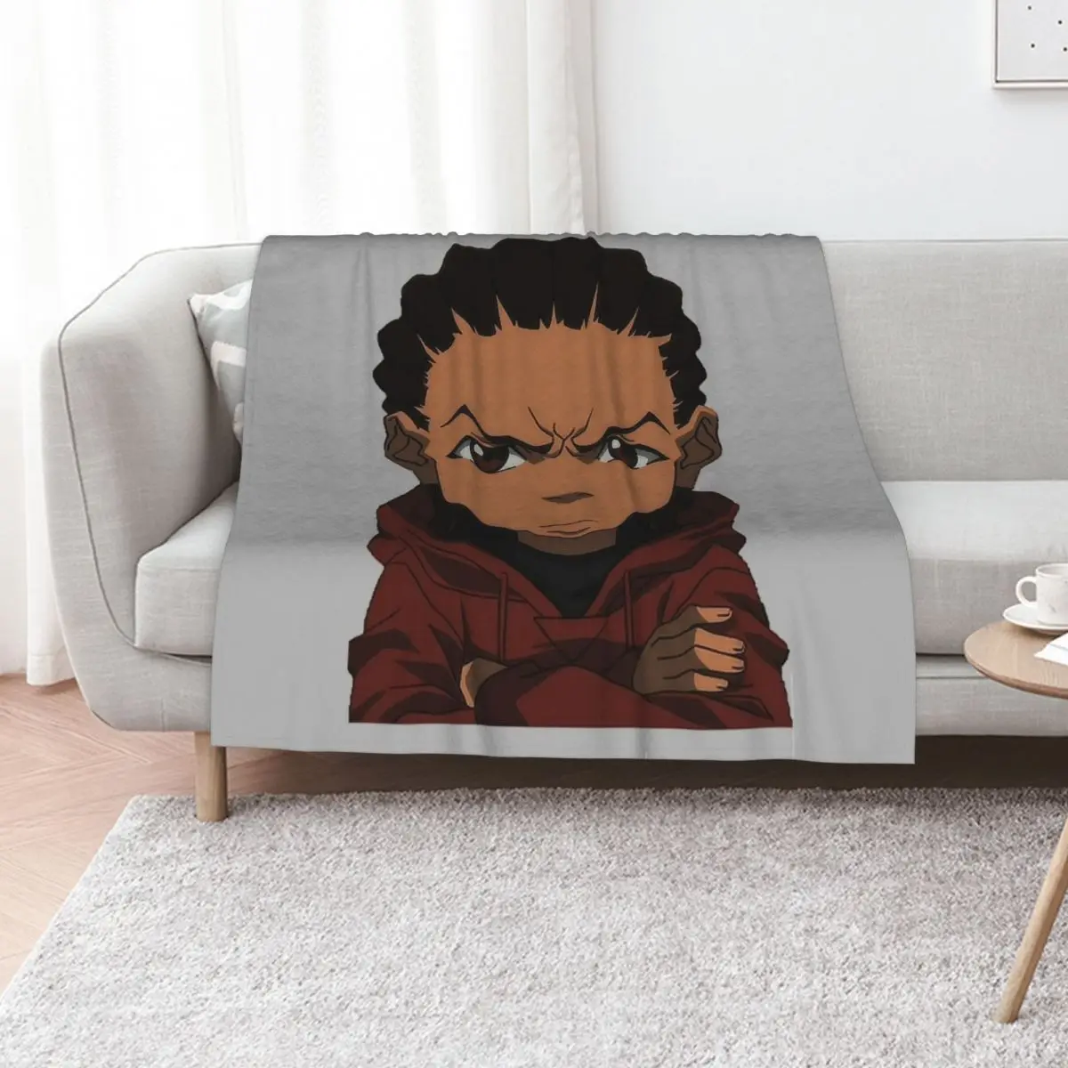 The Boondocks Huey Throw Blanket Luxury Throw Luxury Thicken For Baby Sofa Quilt Custom Softest Blankets