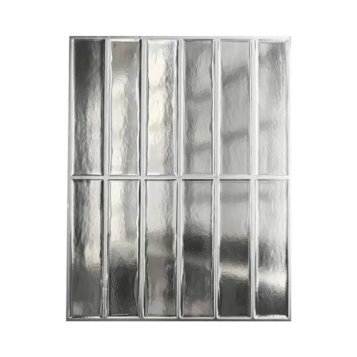 10 Blatt 22,9 x 29 cm holografische Backsplash-Fliesen – Metall-Laser, selbstklebend, wasserdicht, hitzebeständig, abnehmbare DIY-Kosten
