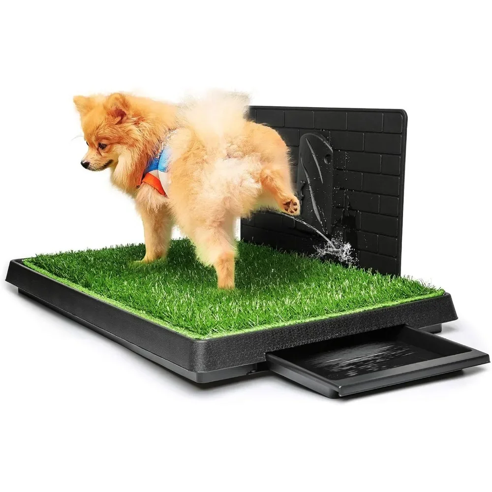 

Dog Grass Pad with Tray Large Puppy Turf Potty Training Reusable Pee Pad Artificial Grass for Indoor Outdoor Small Medium
