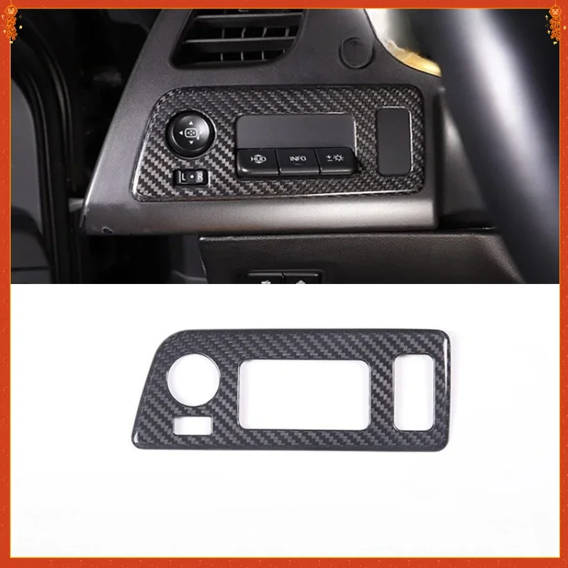 

For Chevrolet Corvette C7 Genuine Real Dry Carbon Fiber 14-19 Interior Display Switch Decorative Frame Modification Accessories