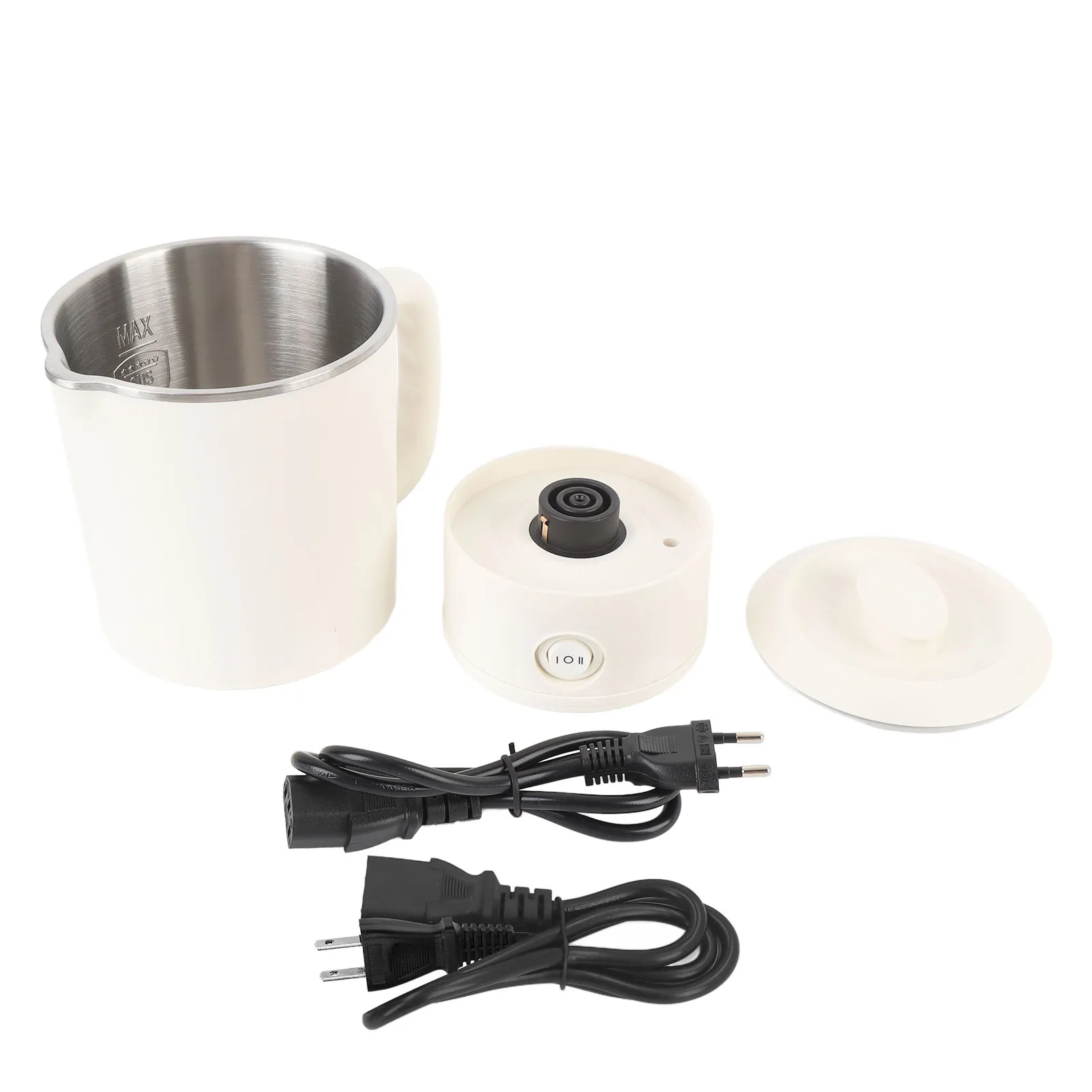 

Portable Electric Kettle Food Grade 600ML Foldable Tea Coffee Kettle with 2 Temperature Settings 5 Min Fast Water Boiling
