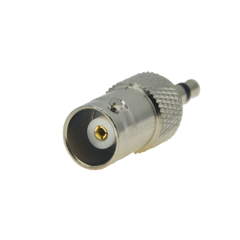 2PCS/LOT BNC Female Jack to 3.5mm Mono 1/8\