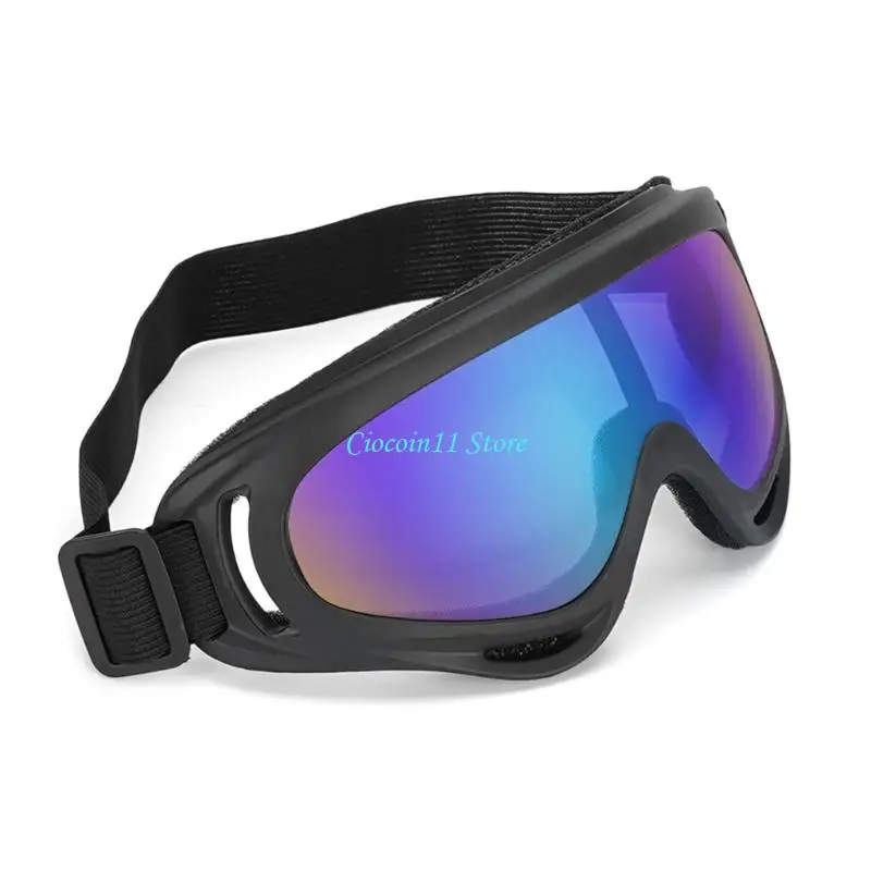 

Y1UB Professional Windproof UV400 Safety Goggles Glasses For Skiing Cycling Motorcycle Outdoor Sports With Adjustable Strap