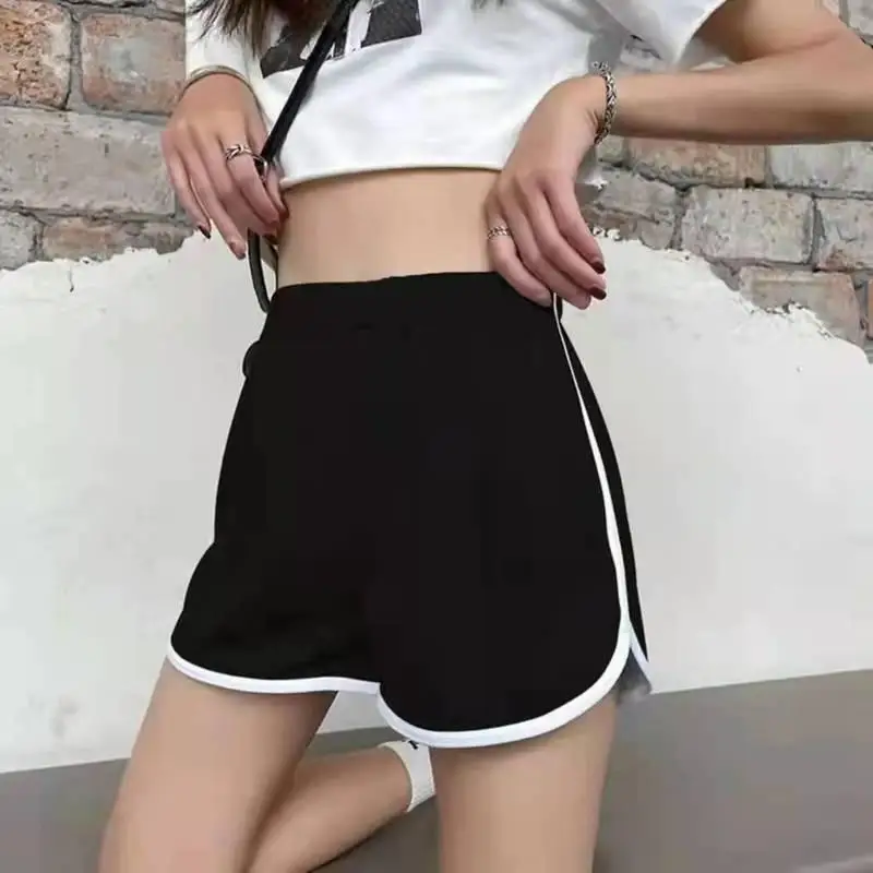 Elastic Shorts for Women, Loose Fitting, Quick Drying, Summer Thin Running, Fitness, Leisure, and Anti External Wear. Instagram