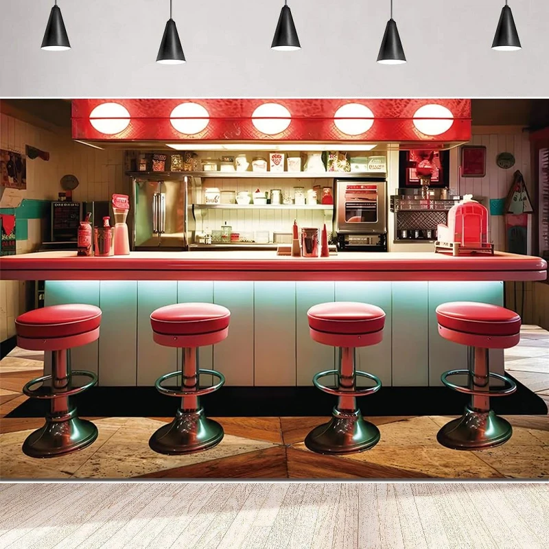 Baby Food Restaurant - Fotoğraf Arka Planı 50'ler Restoran Fotoğraf