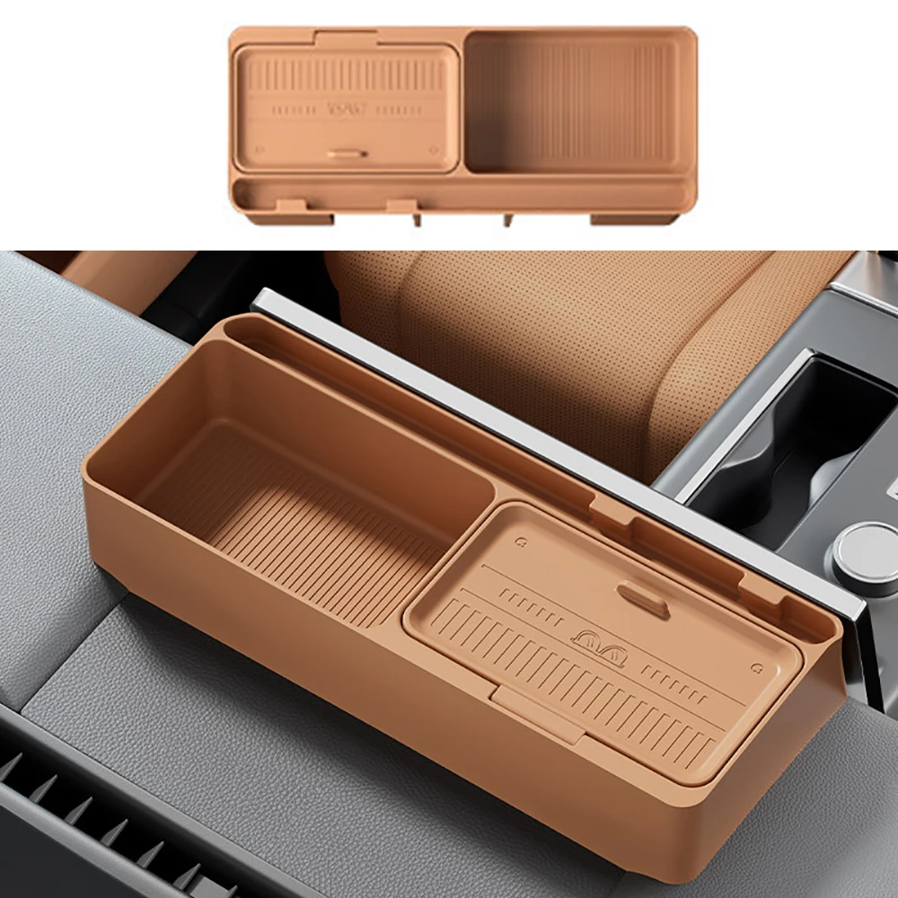 

Car Navigation Screen Rear Storage Box For CHERY ICAR V27 2025 2026 Modified Silicone Automotive Interior Storage Accessories