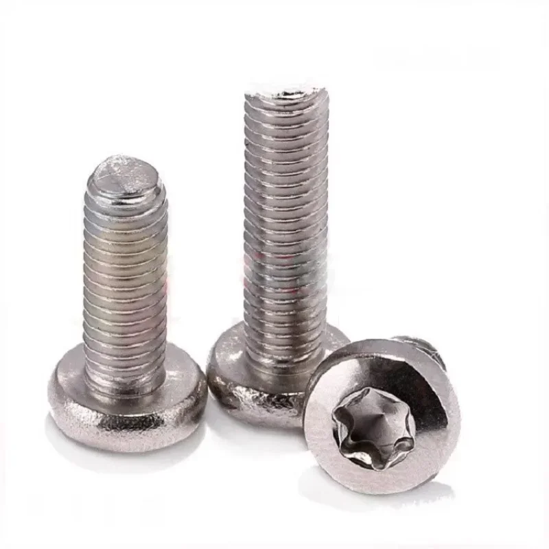 

dfMjfYCC 100pcs M2.5x4mm-10mm stainless steel pan head anxgonel round head six stras plum mechanical screws.