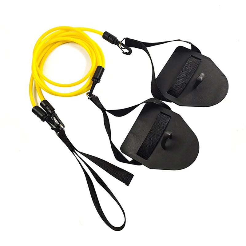 Y49A-Swimming Trainer Resistance Rope Swimming Training Belt Swimming Simulation Train Yellow 20 Pounds