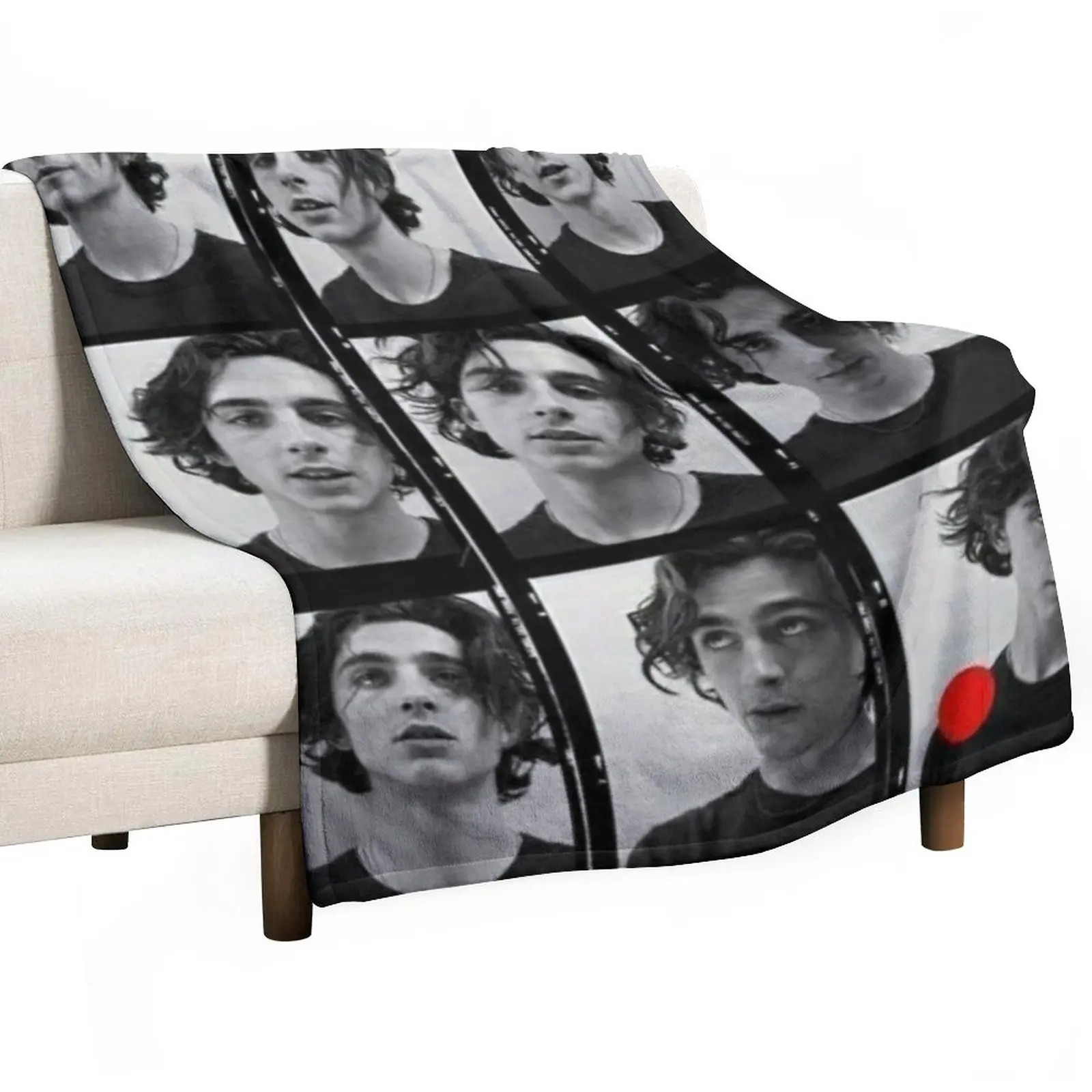 

Timothée Chalamet Throw Blanket Flannel Blanket bed plaid Flannel Fabric