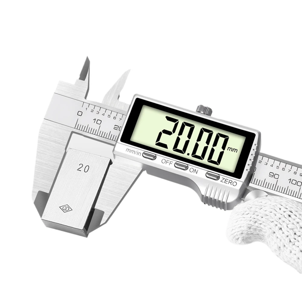 

All-Metal 150mm Digital Caliper, Stainless Steel HD Full-Screen Display Measuring Tool Vernier Caliper