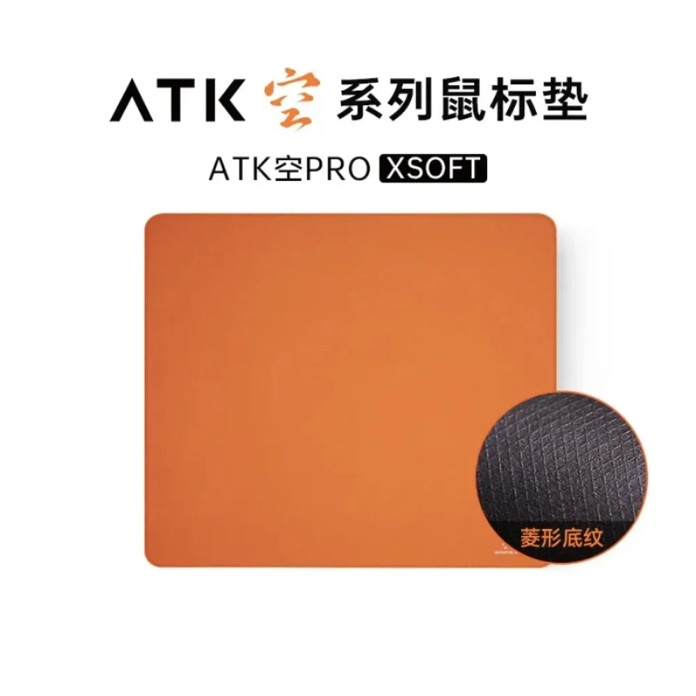 ATK KONG Series Esports Mouse Pad PORON XSOFT Anti Slip Pad Desktop Gaming Gears Orange Large Size Computer Accessory 490x420x4