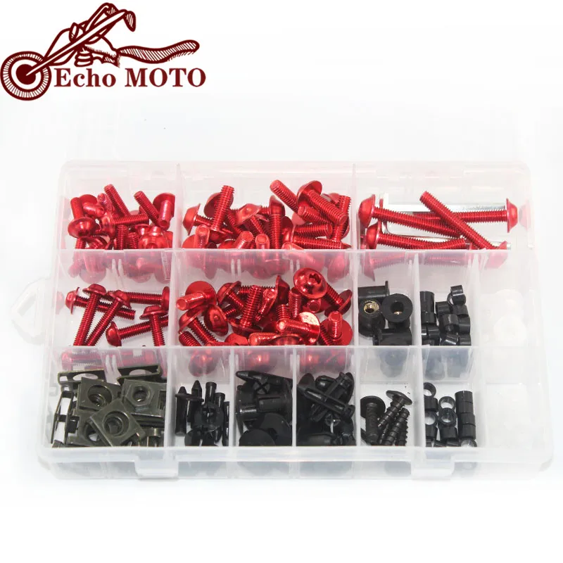 172PCS Motorcycle Complete Fairing Bolts Kit Screws Nut For Kawasaki VERSYS 650 NINJA 300 400 650 ZX6R VULCAN S 650 ZX10R KLX250